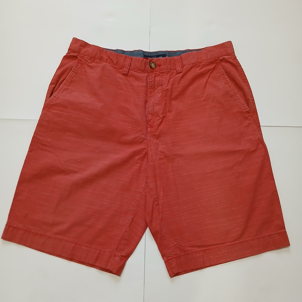 Tommy Hilfiger Red and White Striped Shorts